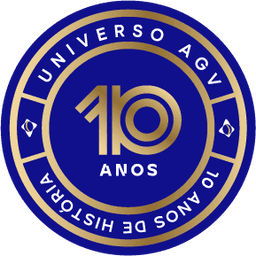 Selo 10 anos Universo AGV