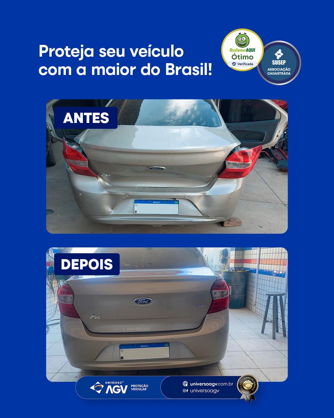 Caso real de reparo de veículo